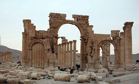 arco de triunfo palmira Enorme pérdida para la historia